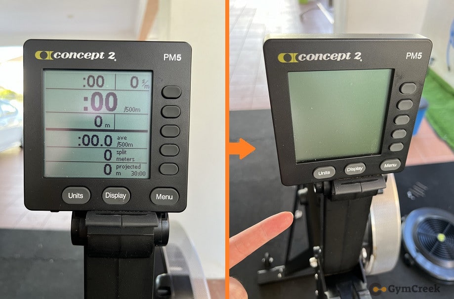 Concept2 Rower Won't Turn Off