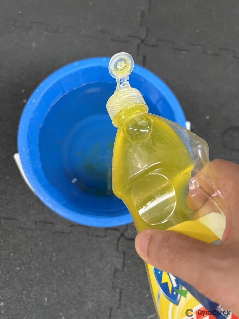 add detergent to water