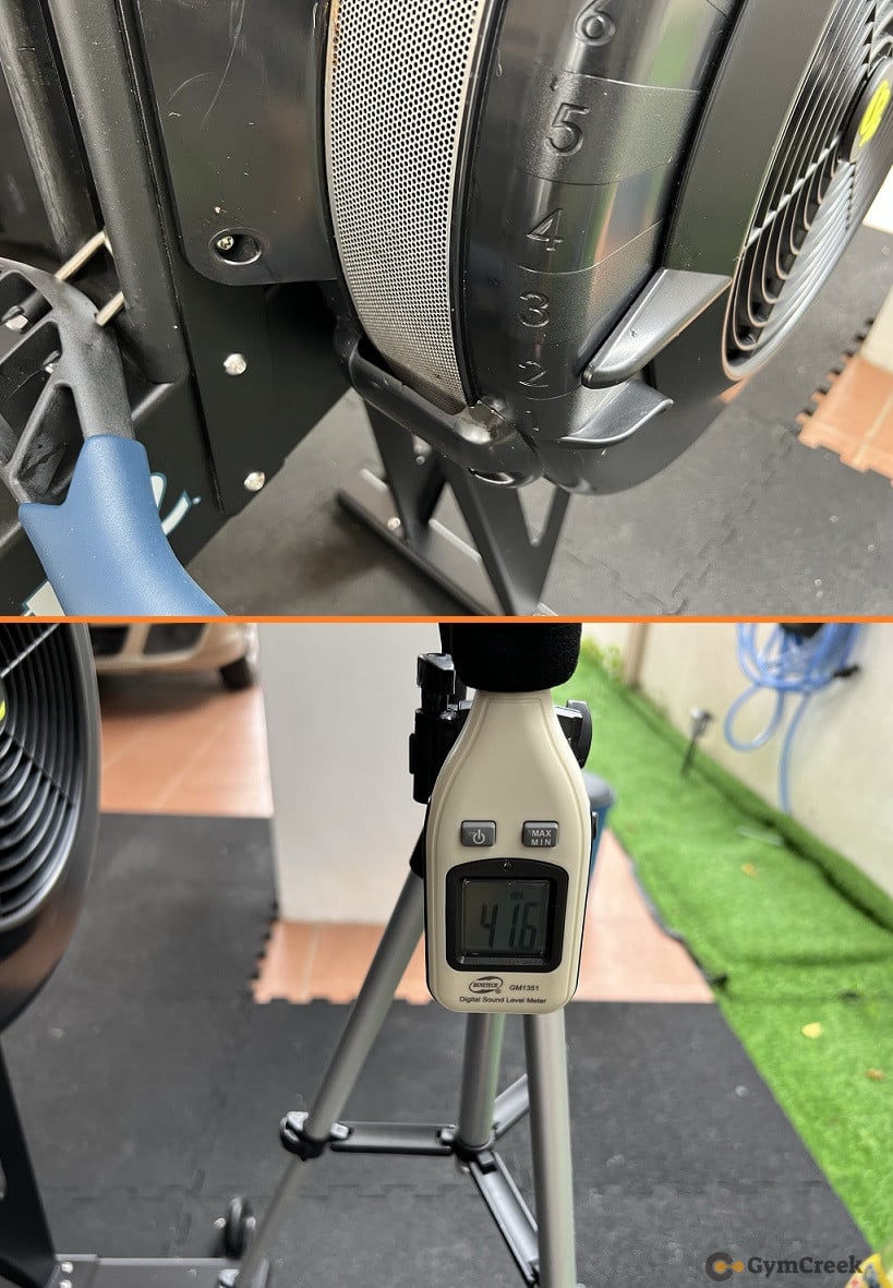 Noise Level of Concept2 RowErg