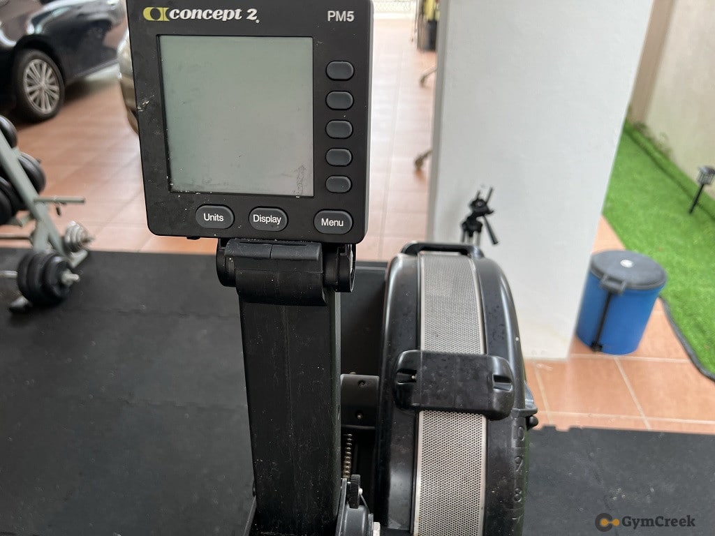 concept2 rowerg pm5 monitor dirty