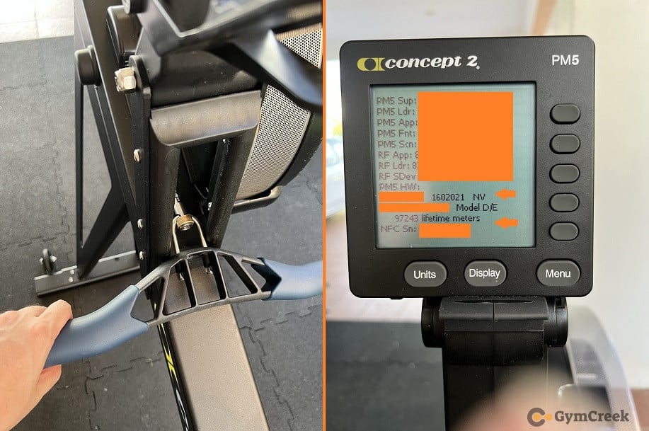 how to tell age of concept2 rower