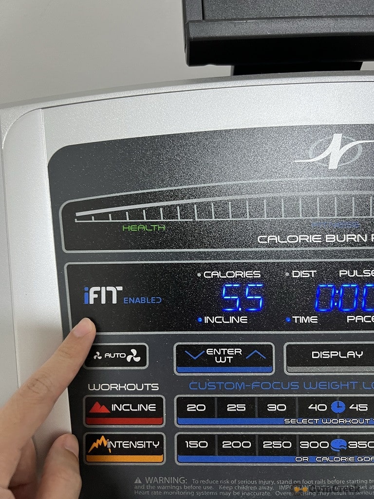 nordictrack treadmill ifit