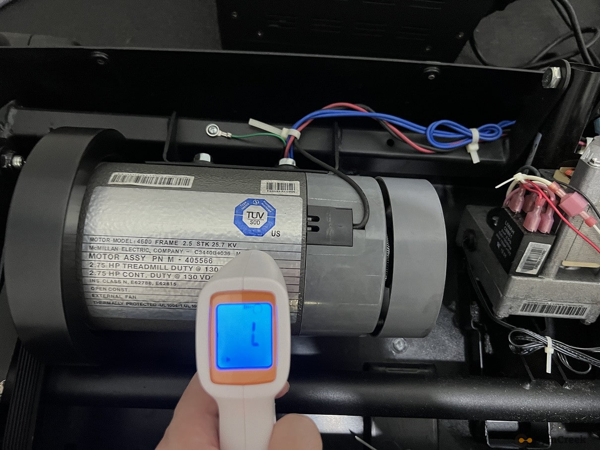 check nordictrack treadmill motor temperature by thermometer