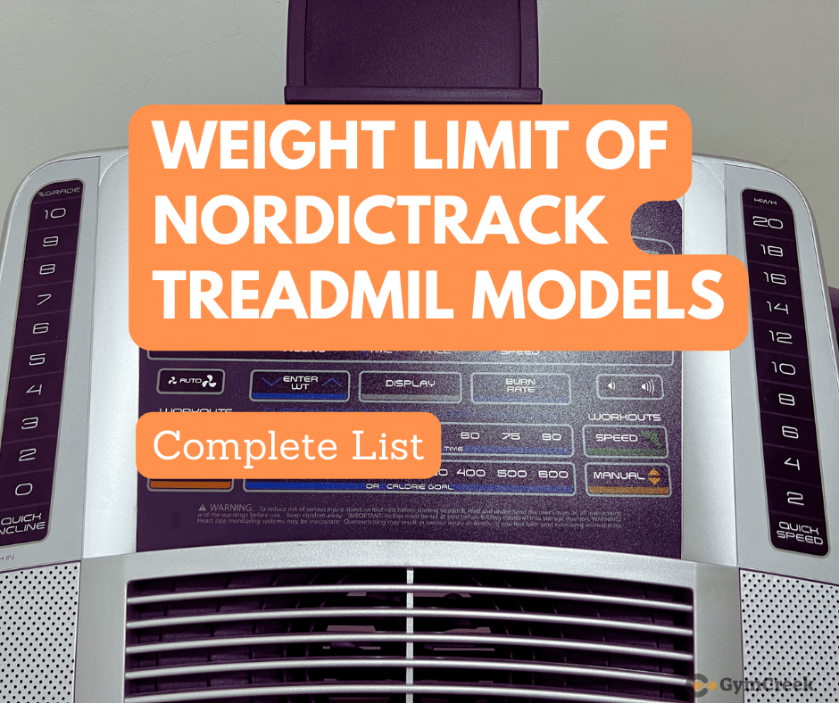 NordicTrack Treadmill Weight Limit
