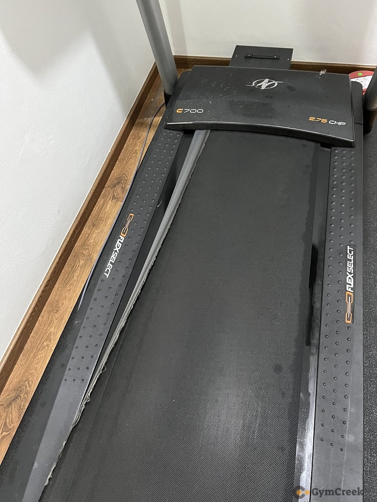 nordictrack treadmill belt folded over