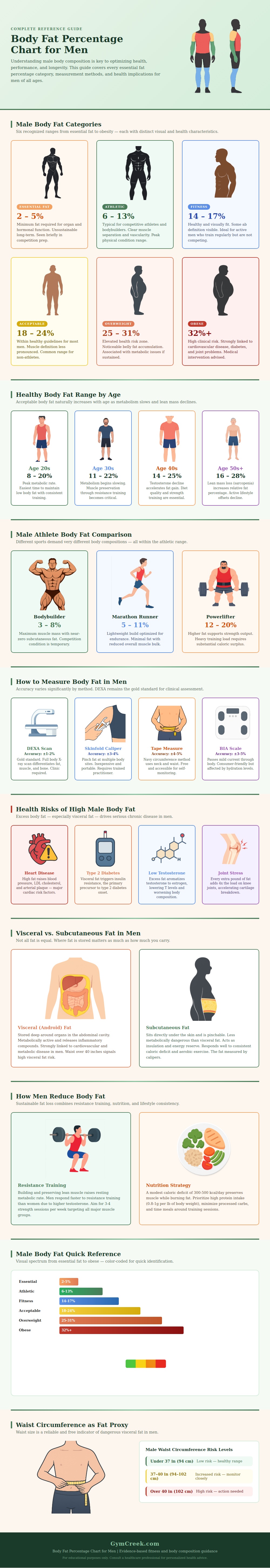 Body Fat Percentage Chart Male