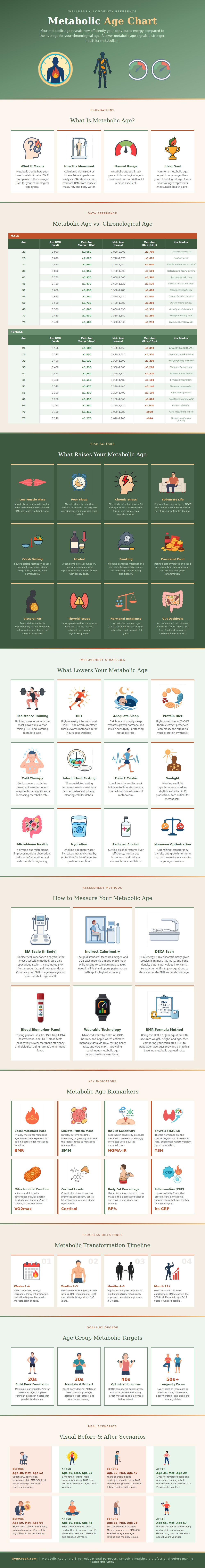 Metabolic Age Chart