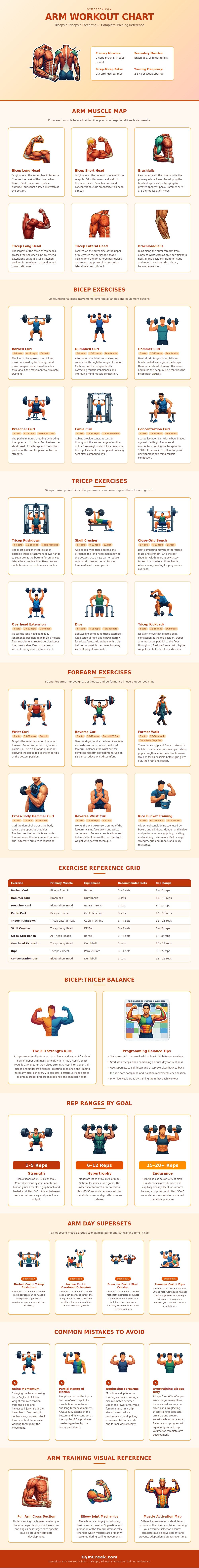 Arm Workout Chart