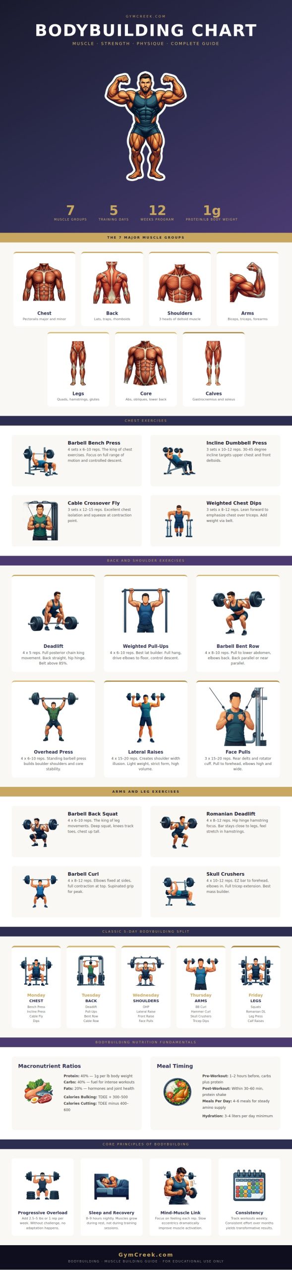 Bodybuilding Chart - GymCreek