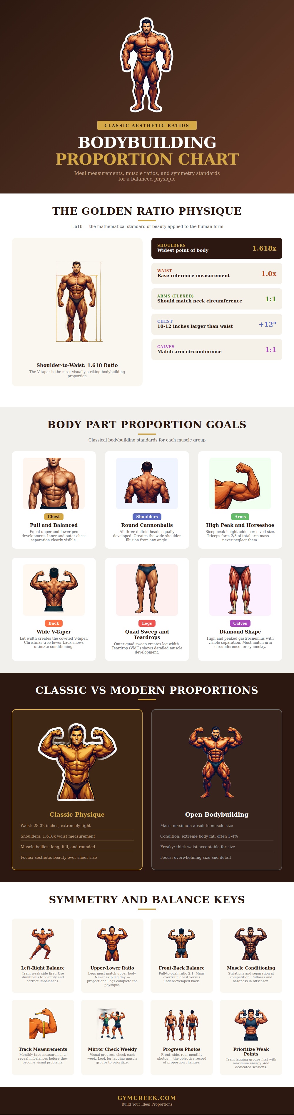 Bodybuilding Proportion Chart