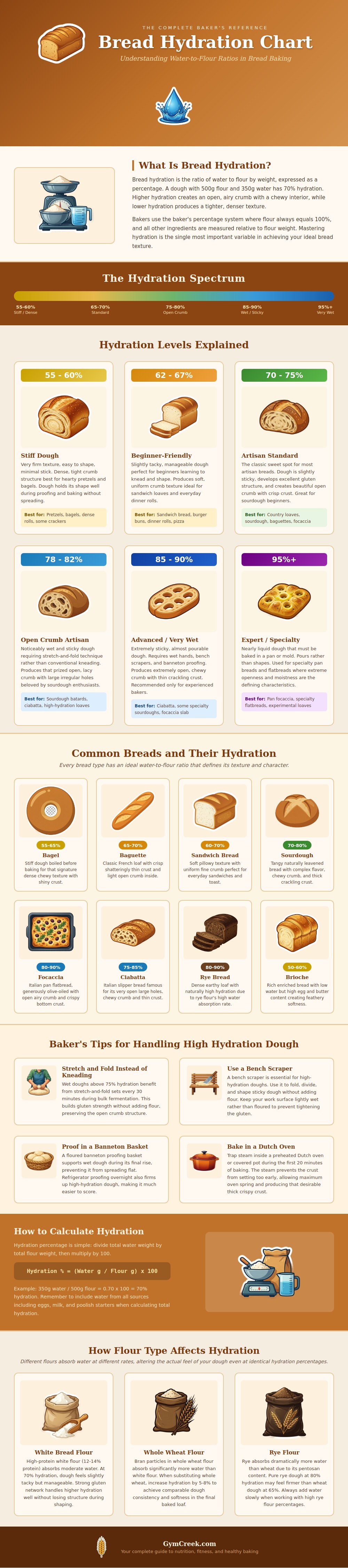 Bread Hydration Chart