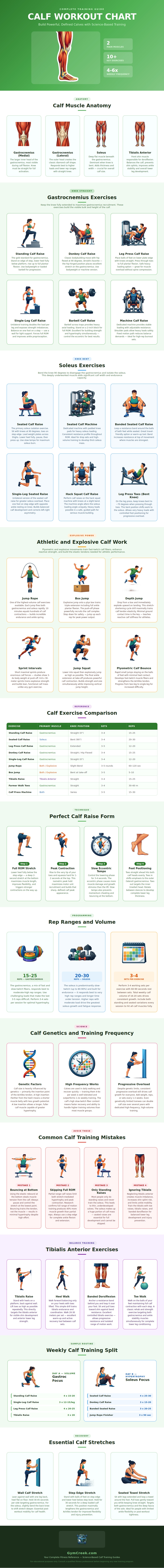 Calf Workout Chart