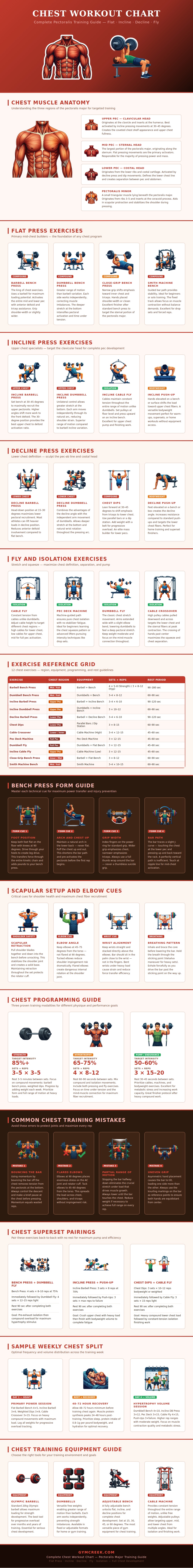 Chest Workout Chart