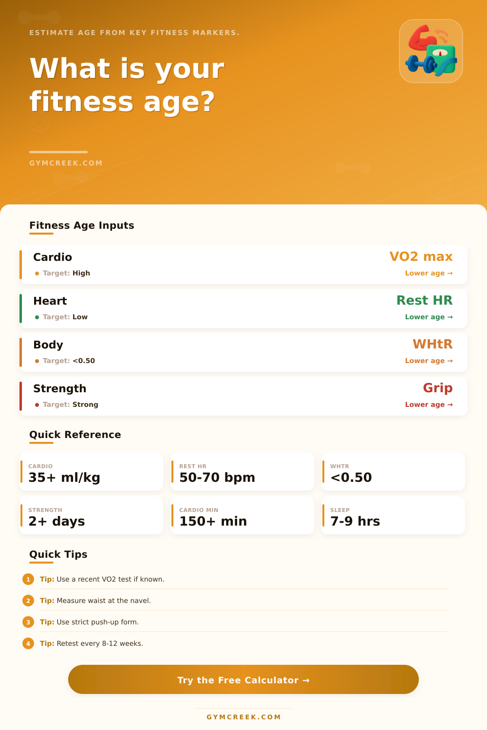 Fitness Age Calculator