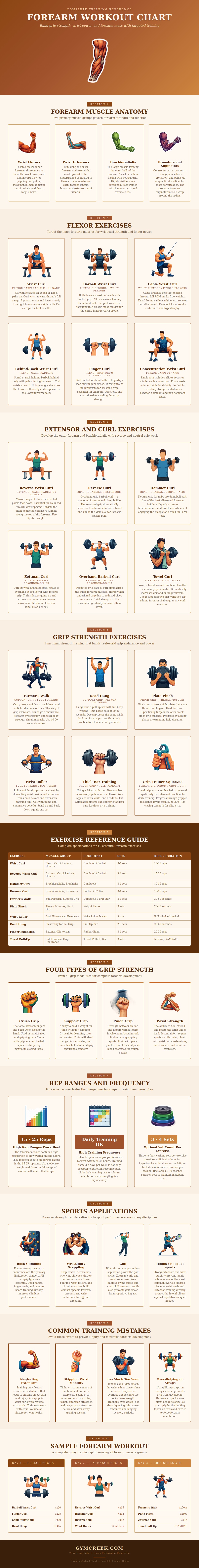 Forearm Workout Chart