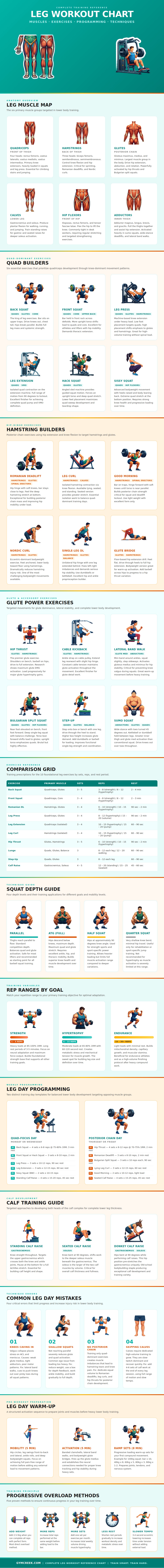 Leg Workout Chart