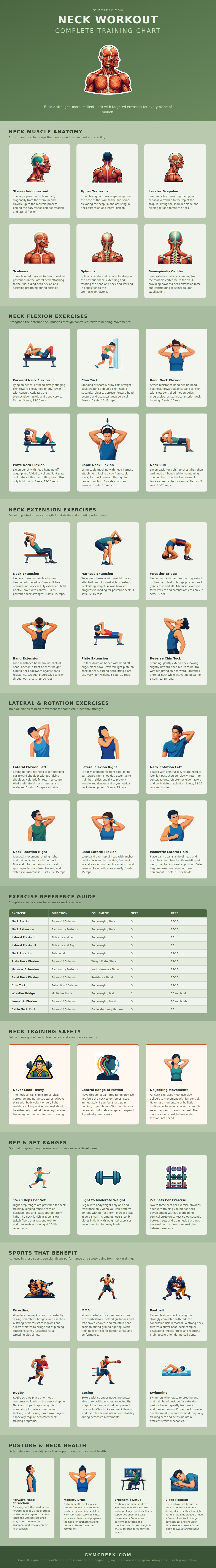 Neck Workout Chart