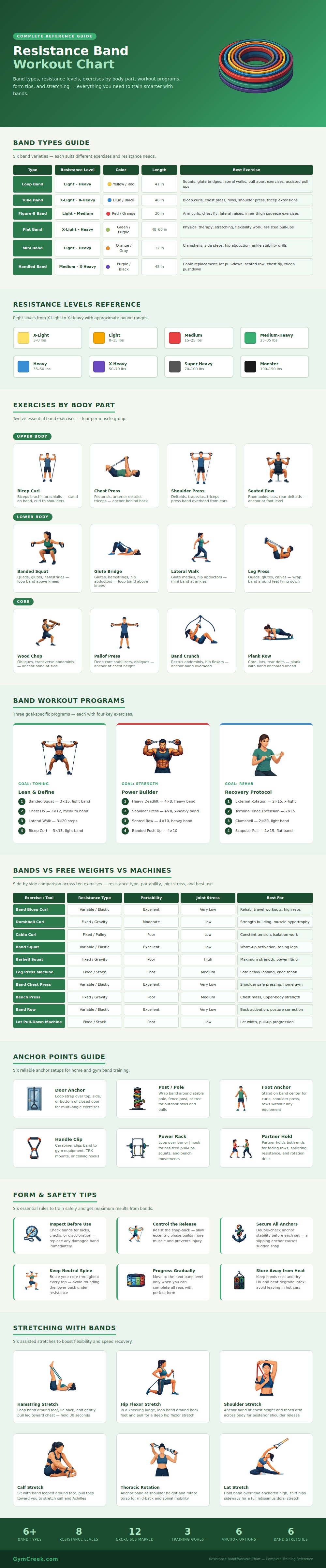 Resistance Band Workout Chart