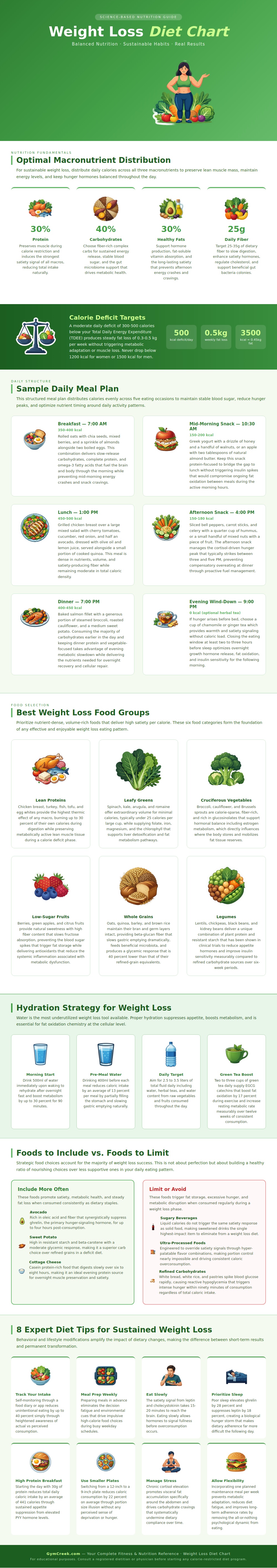 Weight Loss Diet Chart