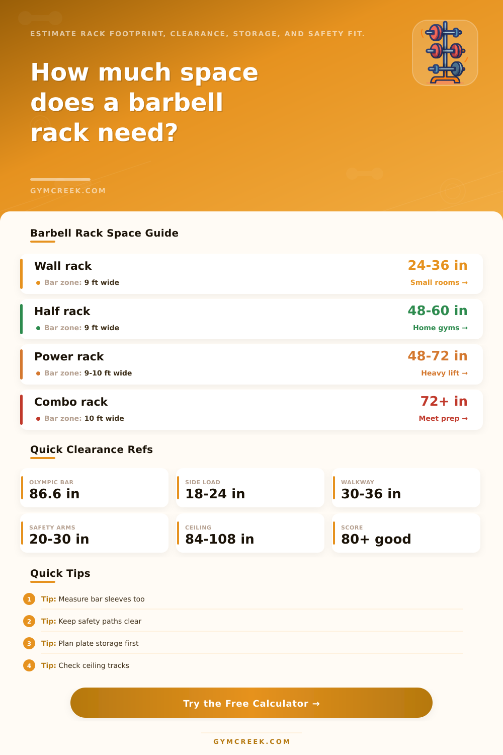 Barbell Rack Calculator