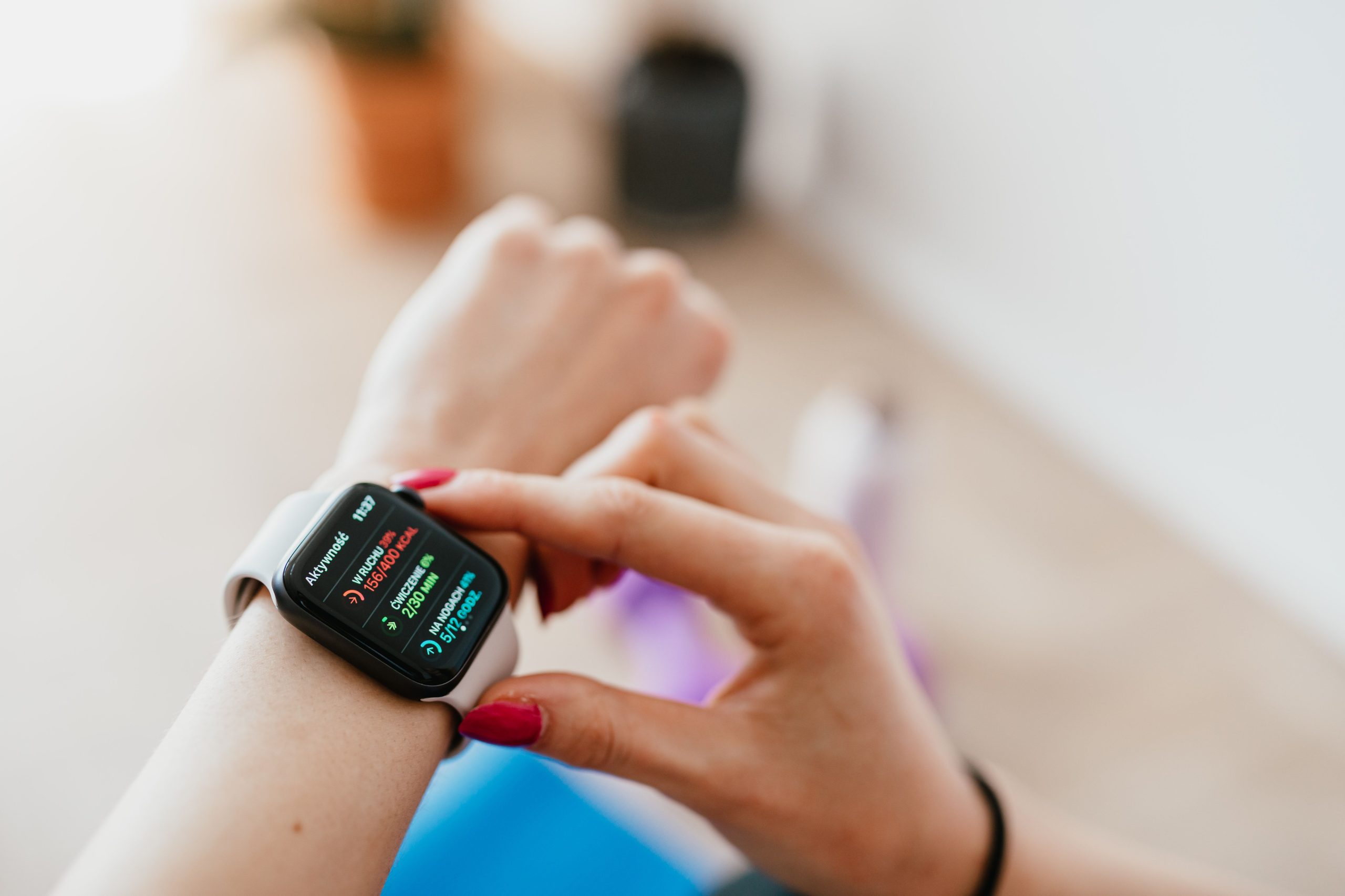 Garmin smartwatch running Garmin smartwatch running
