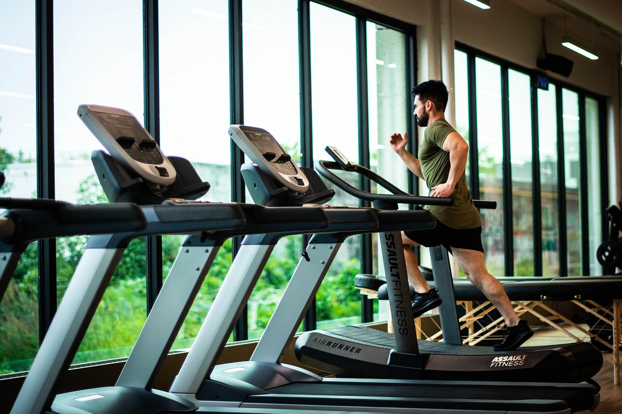 person jogging treadmill person jogging treadmill