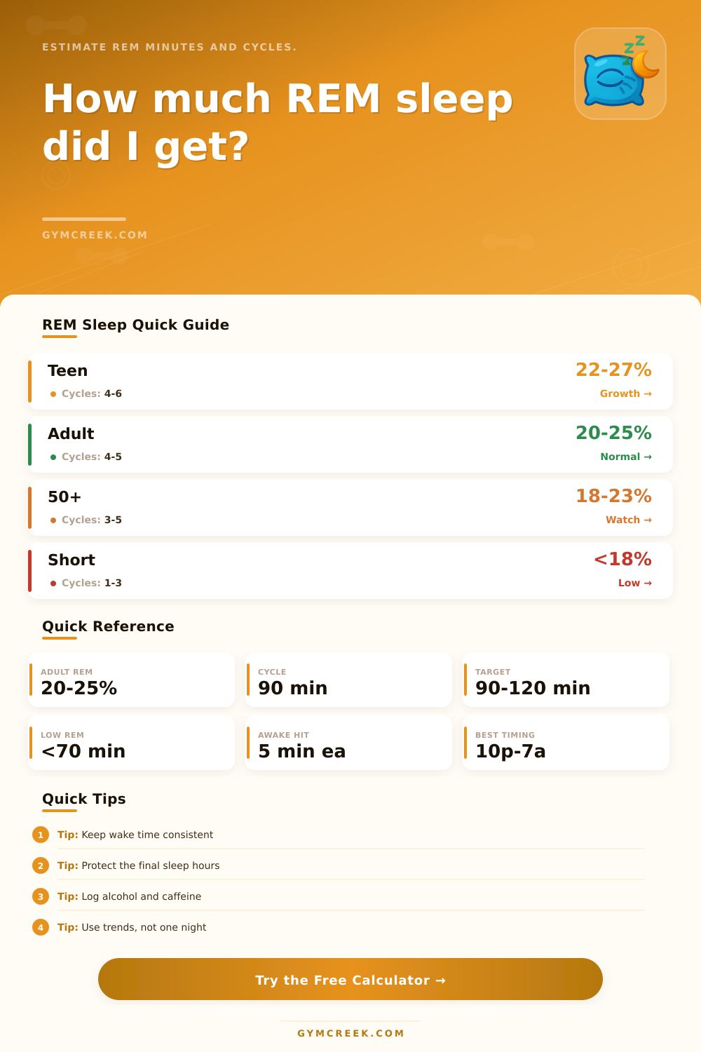 REM Sleep Calculator