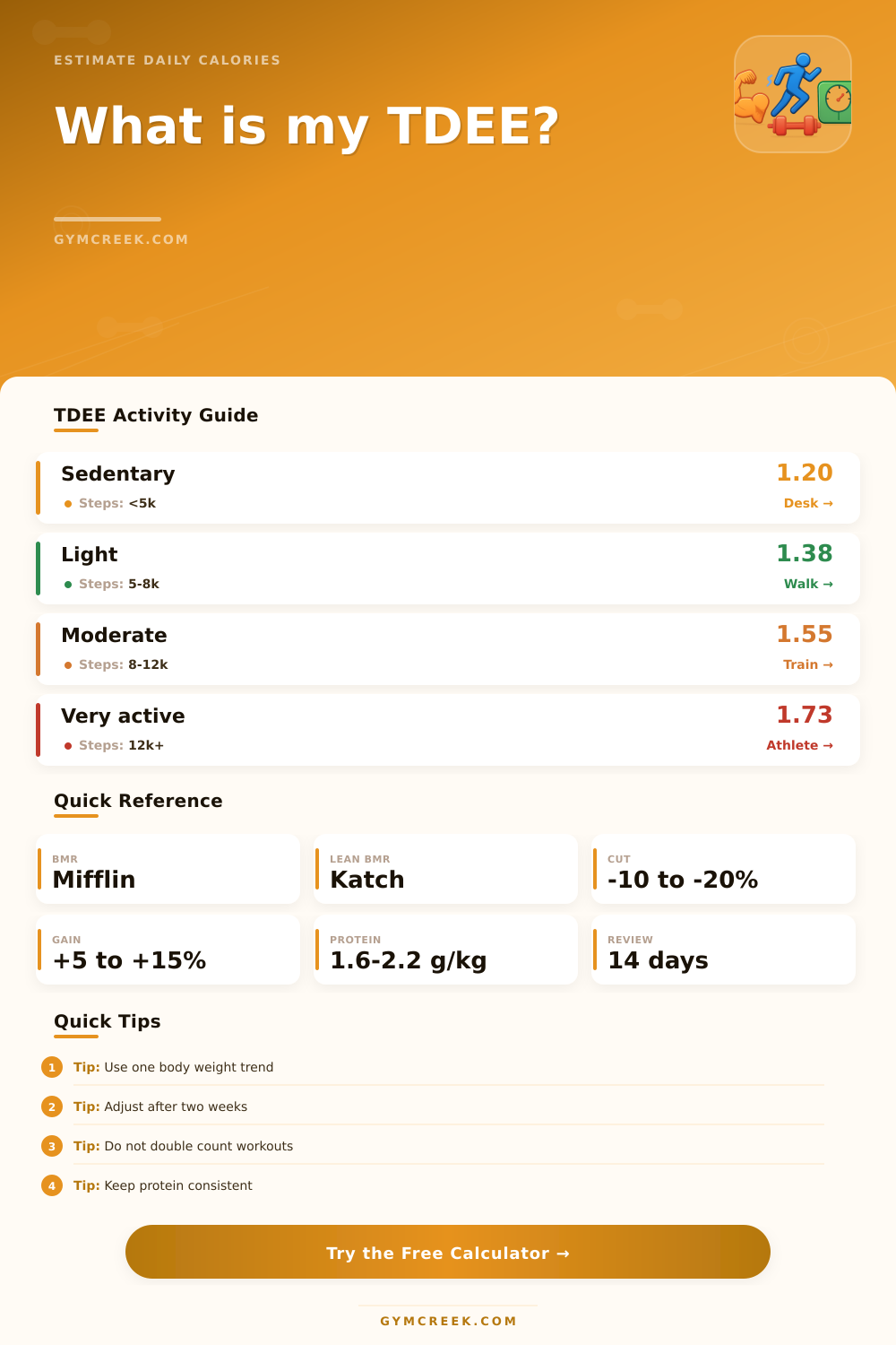 Total Daily Energy Expenditure TDEE Calculator