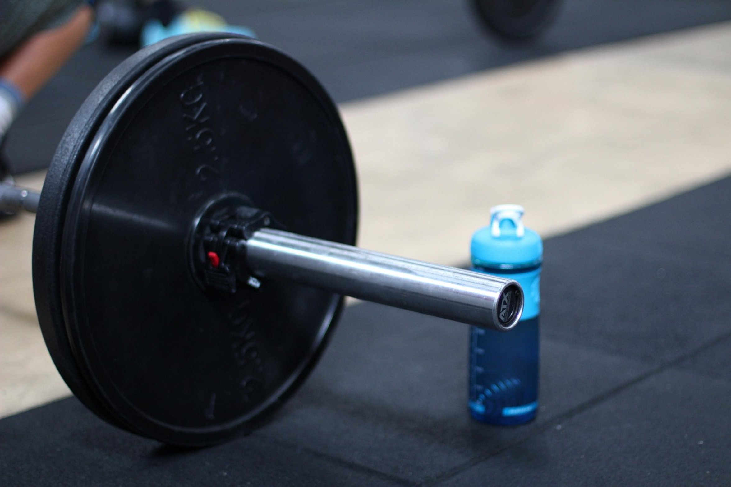 steel barbell close up steel barbell close up